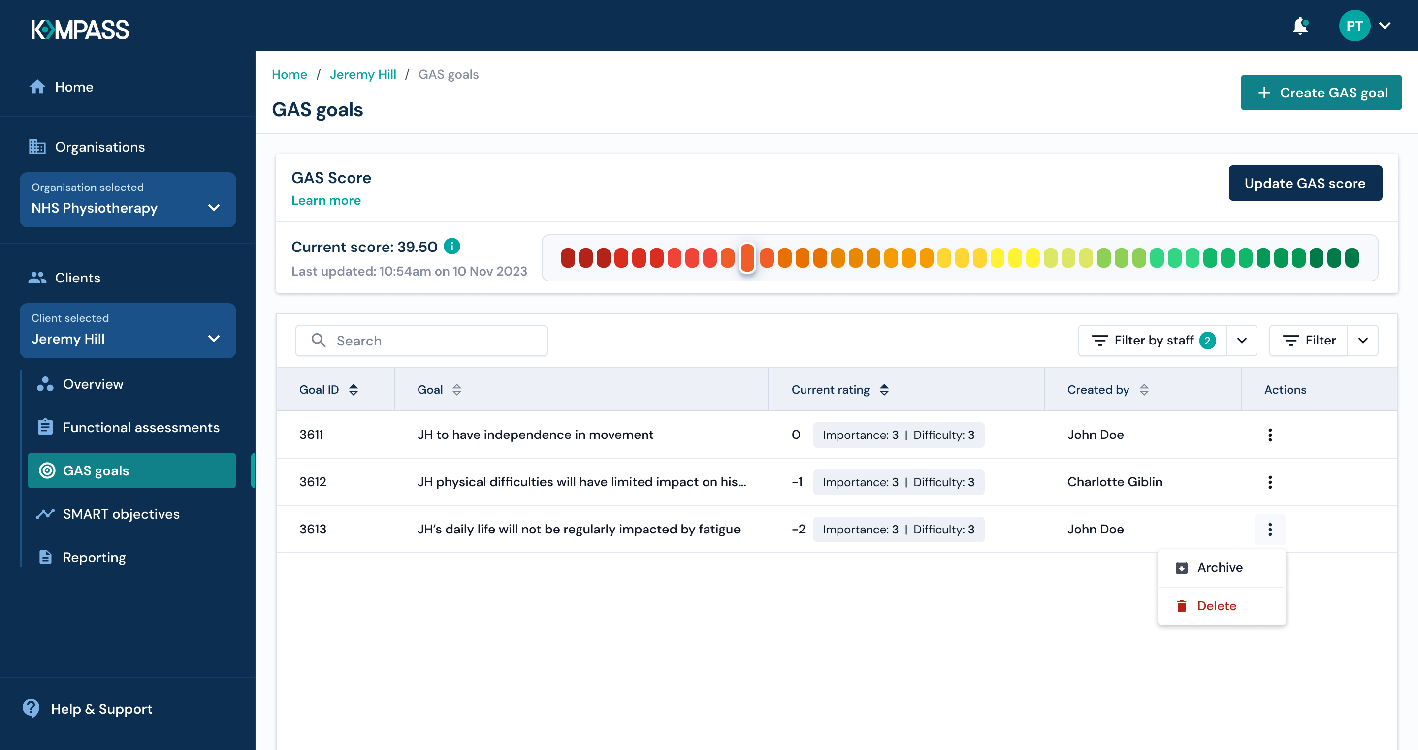 SaaS Product Screenshot