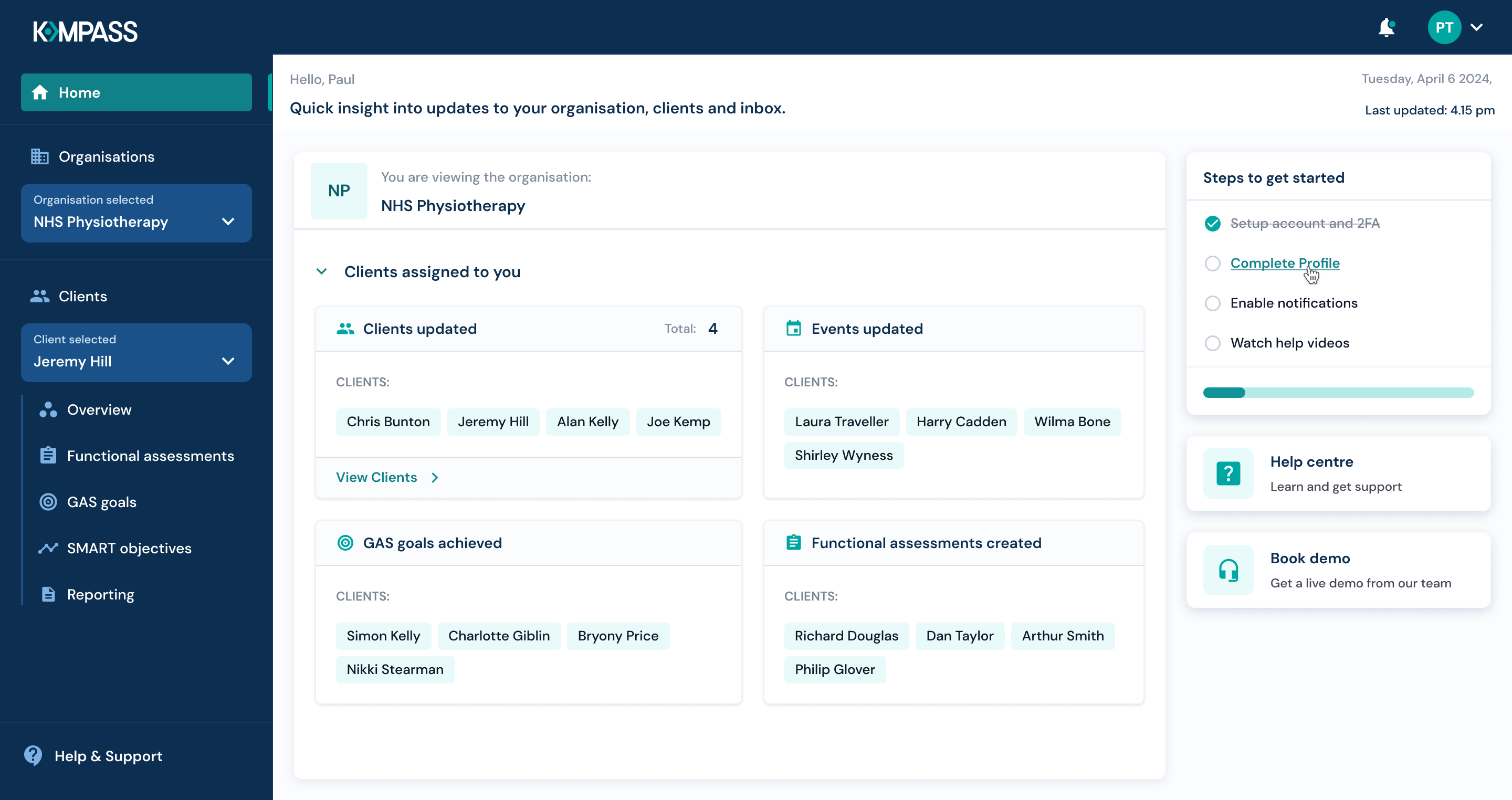 SaaS Product Screenshot